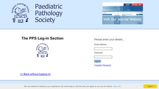 
                            9. PPS | Log-in - Paediatric Pathology Society