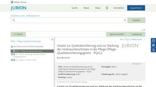 
                            11. PQsG - Pflege-QualitätssicherungsG - JURION