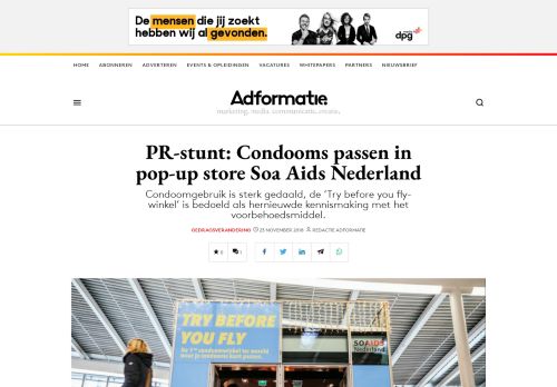 
                            12. PR-stunt: Condooms passen in pop-up store Soa Aids Nederland