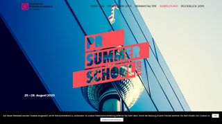 
                            12. PR Summer School 2018