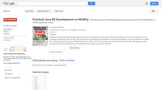 
                            12. Practical Java EE Development on WildFly: Quickstart guide for ...