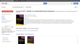 
                            10. Practical PHP 7, MySQL 8, and MariaDB Website Databases: A ...