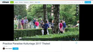 
                            11. Practice Paradise Kulturtage 2017 Thalwil on Vimeo