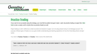 
                            10. Practice Stock Trading Concepts | Channeling Stocks