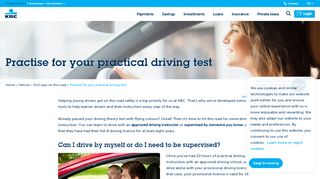
                            13. Practise for your practical driving test - KBC Banking & Insurance
