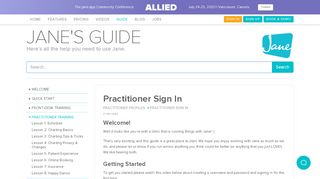 
                            1. Practitioner Sign In | Jane - Clinic & Practice Management Software