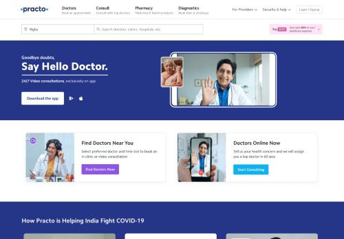 
                            3. Practo | Book Doctor Appointments Online, Order Medicine, ...