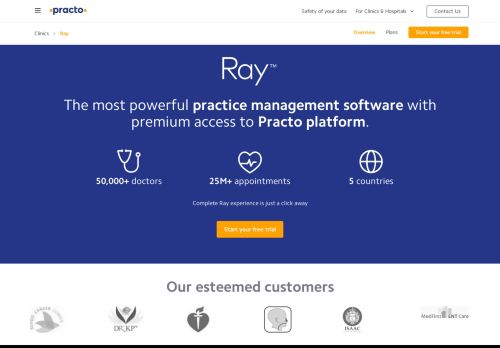 
                            4. Practo Ray - Software de gerenciamento para clínicas e profissionais ...