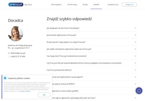
                            4. Pracuj.pl dla Firm - Obsługa klienta