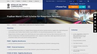 
                            12. Pradhan Mantri Credit Scheme for Powerloom Weavers | Ministry of ...