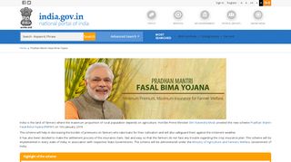 
                            11. Pradhan Mantri Fasal Bima Yojana | National Portal of India