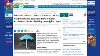 
                            7. Pradhan Mantri Suraksha Bima Yojana: Accidental death, disability ...