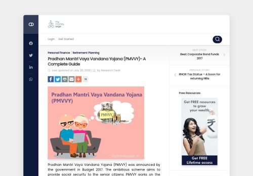 
                            5. Pradhan Mantri Vaya Vandana Yojana (PMVVY) - Mymoneysage Blog