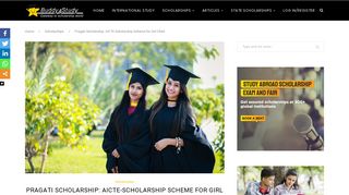 
                            4. Pragati Scholarship: AICTE-Scholarship Scheme for Girl Child