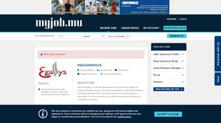 
                            7. Pragrammeur with EGALLYS, Plaine Wilhems - MyJob.mu