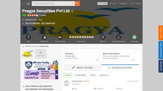 
                            2. Pragya Securities PVT LTD, Ghatkopar East - Security Services in ...