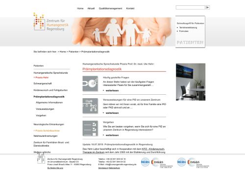 
                            9. Präimplantationsdiagnostik - Zentrum für Humangenetik Regensburg