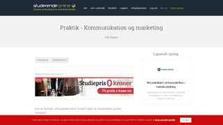 
                            11. Praktik - Kommunikation og marketing (Opslag hos HR-Skyen)