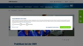 
                            12. Praktika bei der OMV | OMV.com