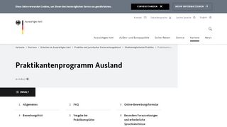 
                            4. Praktikantenprogramm Ausland - Auswärtiges Amt