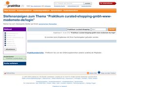 
                            11. Praktikum curated-shopping-gmbh-www-modomoto-de/login
