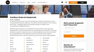 
                            12. Praktikum finden bei StudentJob! | StudentJob DE