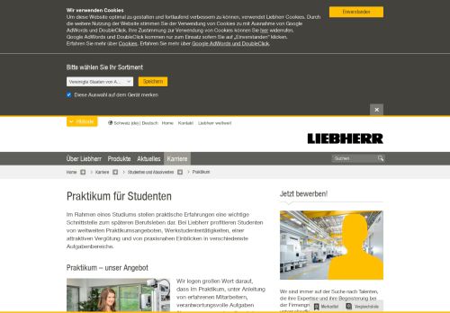 
                            9. Praktikum für Studenten bei Liebherr - Liebherr