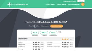 
                            13. Praktikum MBtech Group GmbH &Co. KGaA - Bewertungen von ...
