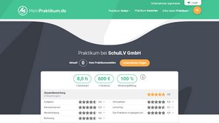 
                            9. Praktikum SchulLV GmbH - Bewertungen von Praktikanten