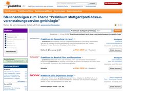 
                            5. Praktikum stuttgart/profi-tess-e-veranstaltungsservice-gmbh/login