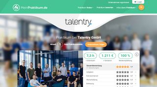 
                            9. Praktikum Talentry GmbH - Bewertungen von Praktikanten