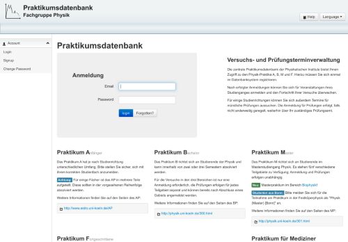 
                            7. Praktikumsdatenbank: account: login