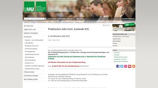 
                            7. Praktisches Jahr (incl. Auslands-PJ) - LMU München