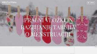 
                            13. Pralni vložki in razbijanje tabujev o menstruaciji. – Melita Ivana