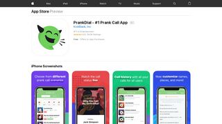 
                            5. PrankDial - #1 Prank Call App on the App Store - iTunes - Apple