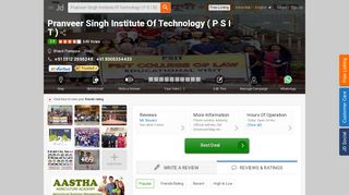 
                            13. Pranveer Singh Institute Of Technology ( P S I T ), Bhauti Pratappur ...
