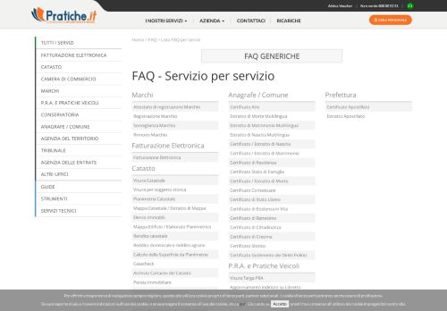 
                            7. Pratiche.it : FAQ