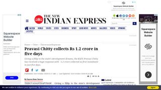 
                            12. Pravasi Chitty collects Rs 1.2 crore in five days- The New Indian Express