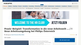 
                            4. Praxis-Beispiel: Transformation in die neue Arbeitswelt ... / 1 ... - Haufe