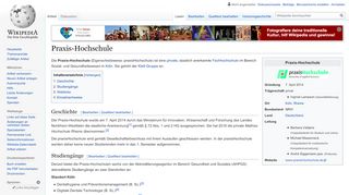 
                            9. Praxis-Hochschule – Wikipedia