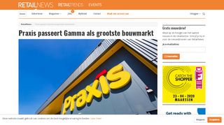 
                            8. Praxis passeert Gamma als grootste bouwmarkt - RetailNews.nl