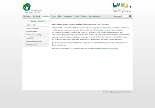 
                            6. PraxisAPP - www.bvkj.de