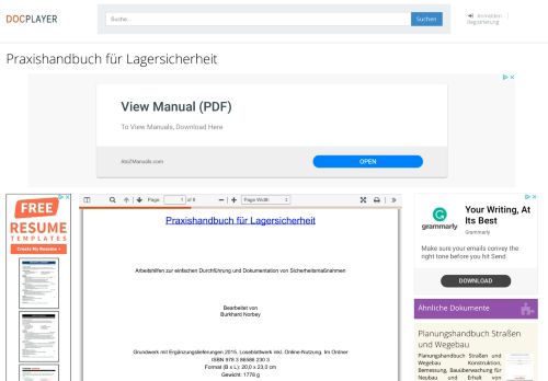 
                            6. Praxishandbuch für Lagersicherheit - PDF - DocPlayer.org