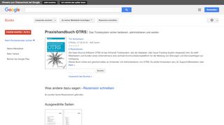 
                            7. Praxishandbuch OTRS: Das Ticketsystem sicher bedienen, ... - Google Books-Ergebnisseite