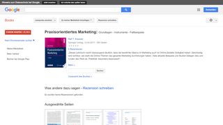 
                            10. Praxisorientiertes Marketing: Grundlagen - Instrumente - Fallbeispiele