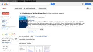 
                            8. Praxisorientiertes Online-Marketing: Konzepte - Instrumente - ...