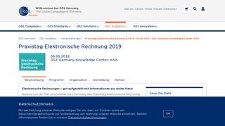 
                            4. Praxistag Elektronische Rechnung 2019 - 06.06.2019 - GS1 Germany ...