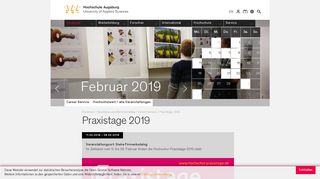 
                            11. Praxistage 2019 - Hochschule Augsburg