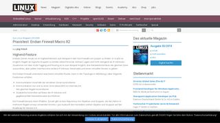 
                            12. Praxistest: Endian Firewall Macro X2 - Seite 2 von 4 - Linux-Magazin