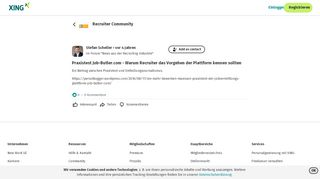 
                            5. Praxistest Job-Butler.com - Warum Recruiter das Vorgehen der ... - Xing